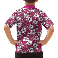 Piqi Bula Fiji Family Matching Summer Maxi Dress and Hawaiian Shirt Fijian Tapa Seamless Hibiscus LT14 - Polynesian Pride