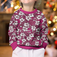 Piqi Bula Fiji Kid Ugly Christmas Sweater Fijian Tapa Seamless Hibiscus LT14 - Polynesian Pride