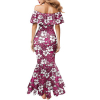 Piqi Bula Fiji Mermaid Dress Fijian Tapa Seamless Hibiscus LT14 - Polynesian Pride
