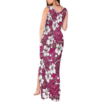 Piqi Bula Fiji Tank Maxi Dress Fijian Tapa Seamless Hibiscus LT14 - Polynesian Pride