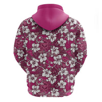 Piqi Bula Fiji Zip Hoodie Fijian Tapa Seamless Hibiscus LT14 - Polynesian Pride