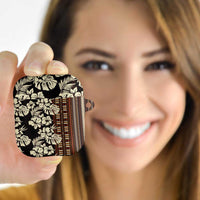 Bula Fiji Masi AirPods Case Tapa Tropical Hibiscus Half Stylized - Polynesian Pride