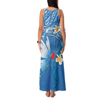 Polynesia Diabetes Awareness Month Family Matching Tank Maxi Dress and Hawaiian Shirt In November We Wear Blue LT14 - Polynesian Pride
