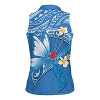 Polynesia Diabetes Awareness Month Women Sleeveless Polo Shirt In November We Wear Blue LT14 - Polynesian Pride