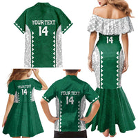 Custom Hawaii Volleyball Family Matching Mermaid Dress and Hawaiian Shirt Hawaiian Kakau Pattern LT14 - Polynesian Pride
