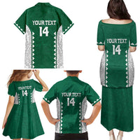 Custom Hawaii Volleyball Family Matching Puletasi and Hawaiian Shirt Hawaiian Kakau Pattern LT14 - Polynesian Pride