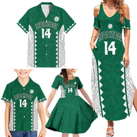 Custom Hawaii Volleyball Family Matching Summer Maxi Dress and Hawaiian Shirt Hawaiian Kakau Pattern LT14 - Polynesian Pride