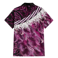 Pink Traditional Cloak Aotearoa Family Matching Mermaid Dress and Hawaiian Shirt Maori Paua Shell Korowai Pattern LT14 - Polynesian Pride