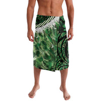 Green Traditional Cloak Aotearoa Lavalava Maori Paua Shell Korowai Pattern
