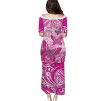 Personalised Polynesia Breast Cancer Awareness Puletasi Think Pink Ribbon Polynesian Butterflies