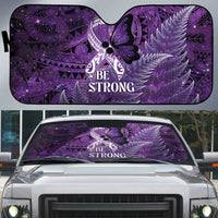Lupus Awareness Month New Zealand Auto Sun Shade Be Strong Warrior Maori Silver Fern