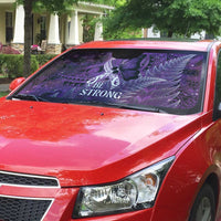 Lupus Awareness Month New Zealand Auto Sun Shade Be Strong Warrior Maori Silver Fern