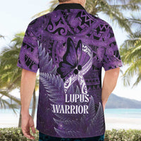 Lupus Awareness Month New Zealand Hawaiian Shirt Be Strong Warrior Maori Silver Fern LT14 - Polynesian Pride