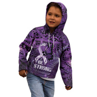 Lupus Awareness Month New Zealand Kid Hoodie Be Strong Warrior Maori Silver Fern LT14 - Polynesian Pride