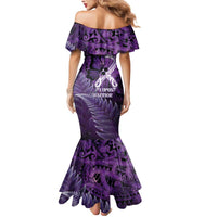 Lupus Awareness Month New Zealand Mermaid Dress Be Strong Warrior Maori Silver Fern LT14 - Polynesian Pride