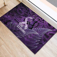 Lupus Awareness Month New Zealand Rubber Doormat Be Strong Warrior Maori Silver Fern