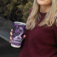 Lupus Awareness Month New Zealand Tumbler Cup Be Strong Warrior Maori Silver Fern LT14 - Polynesian Pride