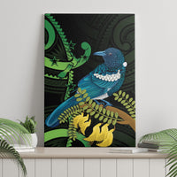 New Zealand Tui Bird Canvas Wall Art Aotearoa Maori With Kowhai Flowers LT14 - Polynesian Pride