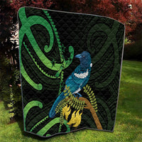 New Zealand Tui Bird Quilt Aotearoa Maori With Kowhai Flowers LT14 - Polynesian Pride