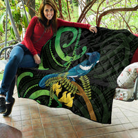 New Zealand Tui Bird Quilt Aotearoa Maori With Kowhai Flowers LT14 - Polynesian Pride