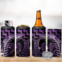 Purple Matariki New Zealand 4 in 1 Can Cooler Tumbler Maori Poutama Galaxy Vibes LT14 - Polynesian Pride