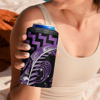 Purple Matariki New Zealand 4 in 1 Can Cooler Tumbler Maori Poutama Galaxy Vibes LT14 - Polynesian Pride