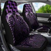 Purple Matariki New Zealand Car Seat Cover Maori Poutama Galaxy Vibes LT14 - Polynesian Pride