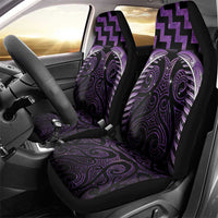Purple Matariki New Zealand Car Seat Cover Maori Poutama Galaxy Vibes LT14 - Polynesian Pride