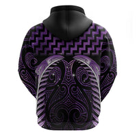 Purple Matariki New Zealand Hoodie Maori Poutama Galaxy Vibes LT14 - Polynesian Pride