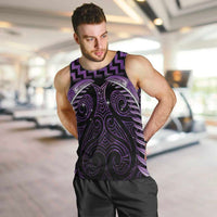Purple Matariki New Zealand Men Tank Top Maori Poutama Galaxy Vibes LT14 Purple - Polynesian Pride