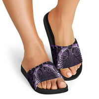 Purple Matariki New Zealand Slide Sandals Maori Poutama Galaxy Vibes LT14 - Polynesian Pride