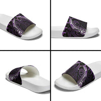 Purple Matariki New Zealand Slide Sandals Maori Poutama Galaxy Vibes LT14 - Polynesian Pride