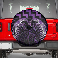 Purple Matariki New Zealand Spare Tire Cover Maori Poutama Galaxy Vibes LT14 - Polynesian Pride