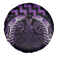 Purple Matariki New Zealand Spare Tire Cover Maori Poutama Galaxy Vibes LT14 - Polynesian Pride