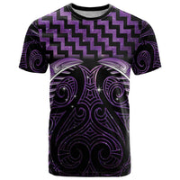 Purple Matariki New Zealand T Shirt Maori Poutama Galaxy Vibes LT14 Purple - Polynesian Pride