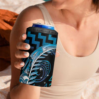 Blue Matariki New Zealand 4 in 1 Can Cooler Tumbler Maori Poutama Galaxy Vibes LT14 - Polynesian Pride