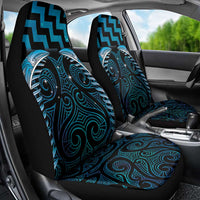 Blue Matariki New Zealand Car Seat Cover Maori Poutama Galaxy Vibes LT14 - Polynesian Pride