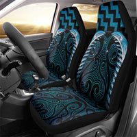 Blue Matariki New Zealand Car Seat Cover Maori Poutama Galaxy Vibes LT14 - Polynesian Pride