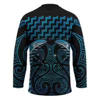 Blue Matariki New Zealand Hockey Jersey Maori Poutama Galaxy Vibes LT14 - Polynesian Pride