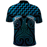 Blue Matariki New Zealand Polo Shirt Maori Poutama Galaxy Vibes LT14 - Polynesian Pride