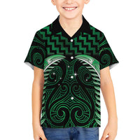 Green Matariki New Zealand Hawaiian Shirt Maori Poutama Galaxy Vibes LT14 - Polynesian Pride