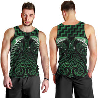 Green Matariki New Zealand Men Tank Top Maori Poutama Galaxy Vibes LT14 - Polynesian Pride