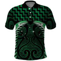 Green Matariki New Zealand Polo Shirt Maori Poutama Galaxy Vibes LT14 Green - Polynesian Pride