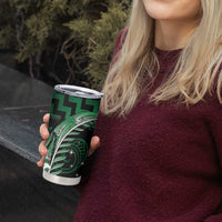 Green Matariki New Zealand Tumbler Cup Maori Poutama Galaxy Vibes LT14 - Polynesian Pride