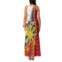 Philippines Independence Day Family Matching Tank Maxi Dress and Hawaiian Shirt Pilipinas Sun Stars Igorot Pattern LT14 - Polynesian Pride