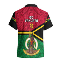 Vanuatu Football Hawaiian Shirt Vanuatuan Coat Of Arm Polynesian Flag Style LT14 - Polynesian Pride