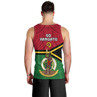 Vanuatu Football Men Tank Top Vanuatuan Coat Of Arm Polynesian Flag Style LT14 - Polynesian Pride