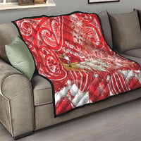 New Zealand Christmas In July Quilt Funny Santa Sheep Meri Kirihimete Red LT14 - Polynesian Pride