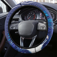 New Zealand Christmas In July Steering Wheel Cover Funny Santa Sheep Meri Kirihimete Blue LT14 - Polynesian Pride