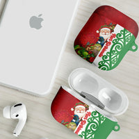 Meri Kirihimete New Zealand AirPods Case Cute Santa NZ Animals and Pohutukawa LT14 - Polynesian Pride